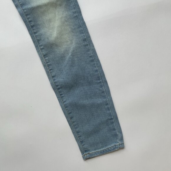 Guess Women’s Power Curvy Mid Rise Skinny Jeans Light Blue Size 27 - Picture 6 of 13